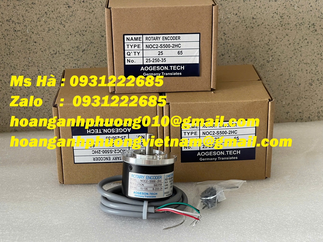 Bán encoder Aogeson 500P/R giá tốt trên thị trường NOC2-S500-2HC